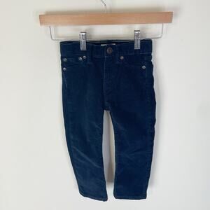 J. Crew Factory Crewcuts Boys' Slim Flex Corduroy Pant Ocean Navy Size‎ 2 J4274